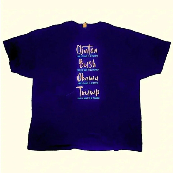 Democrat Clinton Bush Obama Anti-Trump Trump T-Shirt sz 4XL - Picture 1 of 3